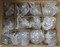 4E's Novelty 12 Pack Clear Fillable Glass Heart Ornaments 60mm for Crafts, DIY Hanging Heart Decorations for Christmas Tree, Handmade Gifts, Holiday Decor, Pre-Strung Glass Hearts